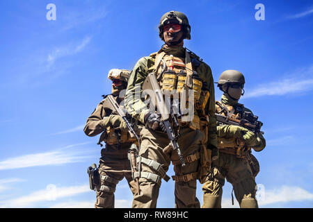 Group of Jagdkommando soldiers of the Austrian special forces. Stock Photo