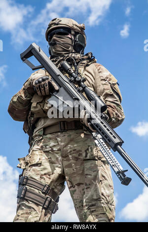 U.S. Army ranger sniper Stock Photo