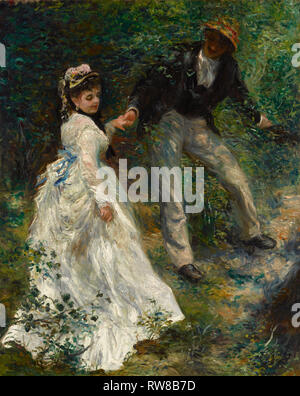 La Promenade; Pierre-Auguste Renoir (French, 1841 - 1919); France; 1870; Oil on canvas; 81.3 × 64.8 cm (32 × 25 1/2 in.); 89.PA.41Digital image courte Stock Photo