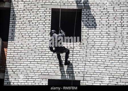 Police assault operation Stock Photo