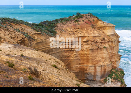 Castle Rock, south Victoria, Australia. Natura peninsula leading out to great views of the Twelve Apostles along the Great Ocean Road. Stock Photo