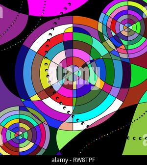 colored background image of the abstract chaos Stock Vector