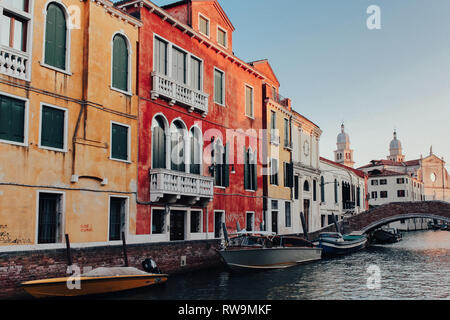 Beautiful, unique old door in Venice, Italy Stock Photo