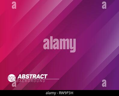 Abstract modern stripped background with shadow lines - purple and red Stock Vector