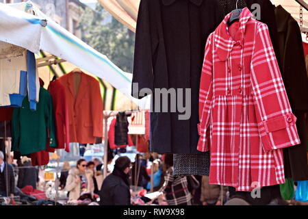 open-air market in Catania downtown, Italy Stock Photo