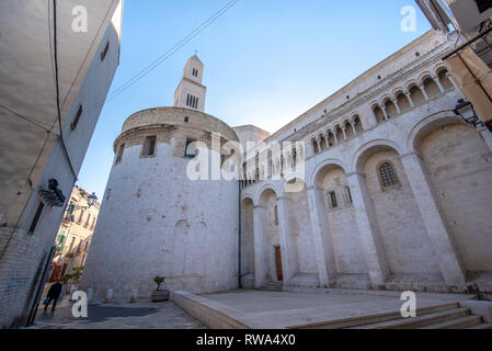 Bari, Puglia, Italy - Cathedral of Bari (Italian: Duomo di Bari or Chiesa Basilica Cattedrale Metropolitana di San Sabino) in region of Apulia Stock Photo