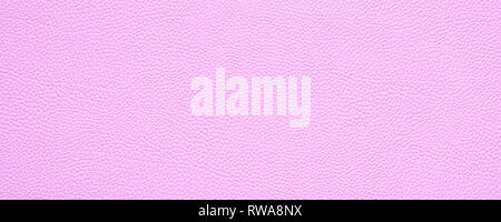 blank pink leather texture background banner with copy space Stock Photo