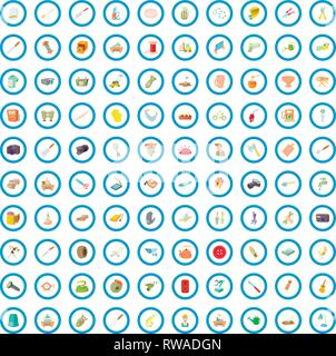 100 craft icons set, cartoon style Stock Vector Image & Art - Alamy