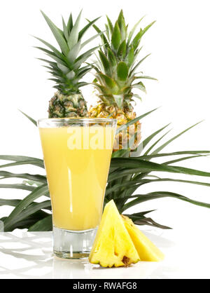 Pineapple Juice Pitcher On White Background Stock Photo 189611603