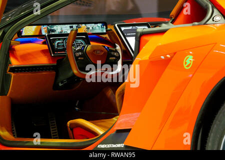 First press day at Geneva Motor Show, Geneva, Swiss Stock Photo