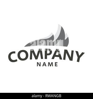 Fire Flame Logo design vector template drop silhouette Stock Vector