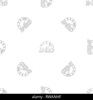 Speedometer design pattern seamless vector repeat geometric for any web design Stock Vector