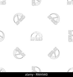 Fire speedometer pattern seamless vector repeat geometric for any web design Stock Vector