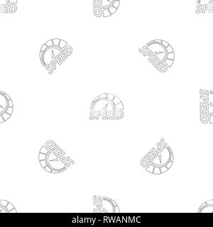 Abstract speedometer pattern seamless vector repeat geometric for any web design Stock Vector