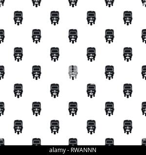 Rickshaw pattern seamless vector repeat geometric for any web design Stock Vector