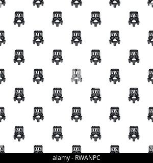 Auto rickshaw pattern seamless vector repeat geometric for any web design Stock Vector