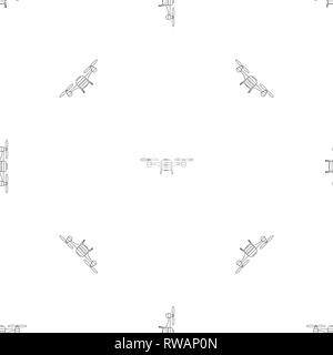 Toy drone pattern seamless vector repeat geometric for any web design Stock Vector