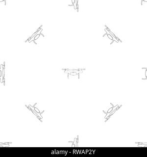 Drone pattern seamless vector repeat geometric for any web design Stock Vector
