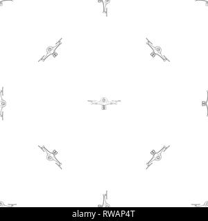Aerial drone pattern seamless vector repeat geometric for any web design Stock Vector