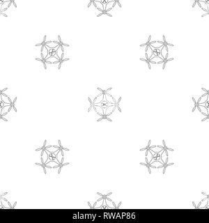 Quadrocopter pattern seamless vector repeat geometric for any web design Stock Vector
