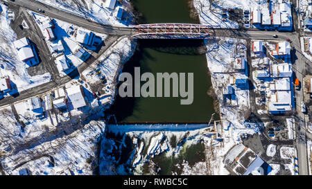 Winter in Saugerties, Ulster County, NY, USA Stock Photo