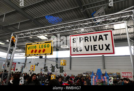 Lego mostra, il naufragio del Titanic, Saint-Privat-des-Vieux, Gard,  Occitanie, Languedoc-Roussillon, Francia, Europa Foto stock - Alamy