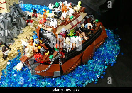 Lego exhibition, ark, Saint-Privat-des-Vieux, Gard, Occitanie, France, Europe Stock Photo - Alamy
