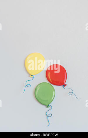 Colorful ballon graphics on a white background Stock Photo