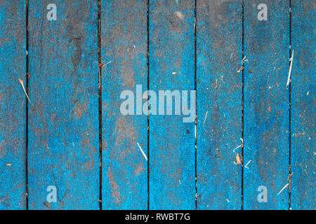 Background of blue colored wood. Blue wood background Stock Photo