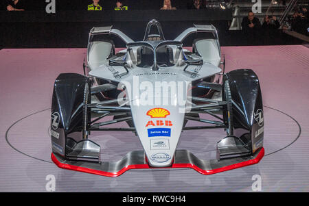 Geneva, Switzerland. 6th March, 2019. The Nissan Form E presented at the press days of the 89th Geneva International Motor Show. Credit: Eric Dubost/Alamy Live News Stock Photo