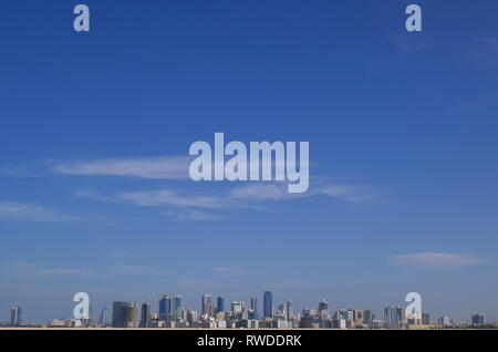 View of Manama taken from Nurana Island, Kingdom of Bahrain Stock Photo