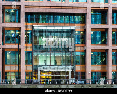 Morgan Stanley London Offices in Canary Wharf. Architects Skidmore Owings Merrill completed 2003 Stock Photo