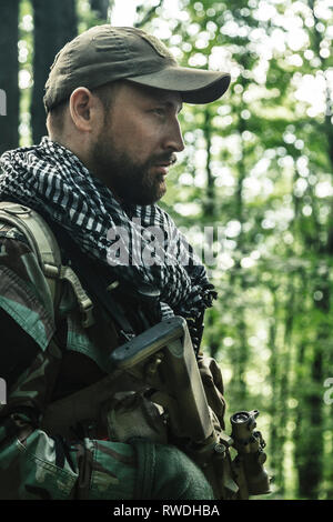 Member of Navy SEAL Team, also known as Taliban hunter. Stock Photo