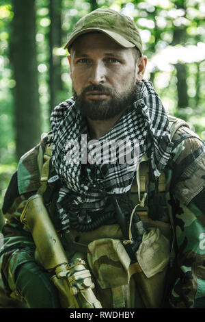 Member of Navy SEAL Team, also known as Taliban hunter. Stock Photo