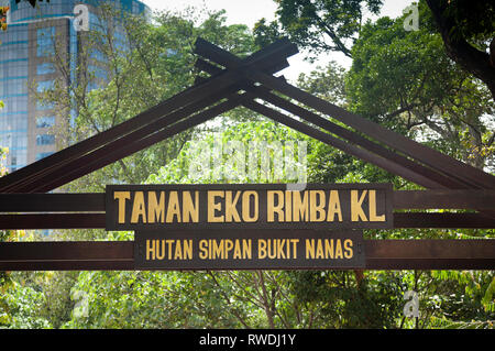 The KL Forest Eco Park Canopy Walk in Kuala Lumpur, Malaysia Stock ...