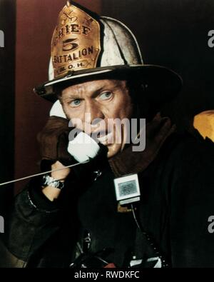 STEVE MCQUEEN, THE TOWERING INFERNO, 1974 Stock Photo