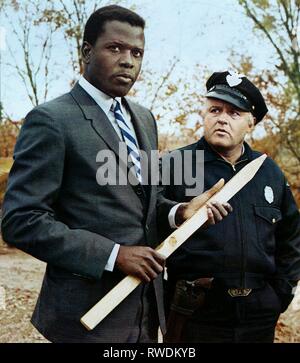 POITIER,STEIGER, IN THE HEAT OF THE NIGHT, 1967 Stock Photo