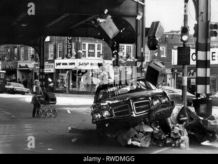 CRASH SCENE, THE FRENCH CONNECTION, 1971 Stock Photo