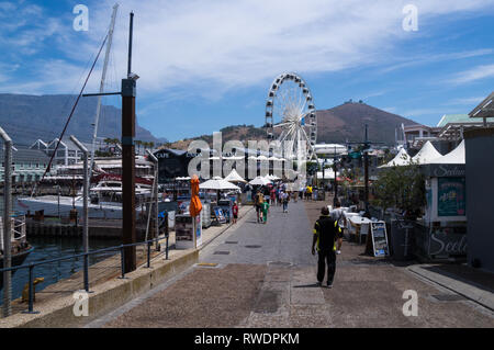 Harbor view in Victoria and Alfred Waterfront, Cape Town, South Africa. Stock Photo