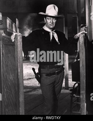 JOHN WAYNE, THE MAN WHO SHOT LIBERTY VALANCE, 1962 Stock Photo