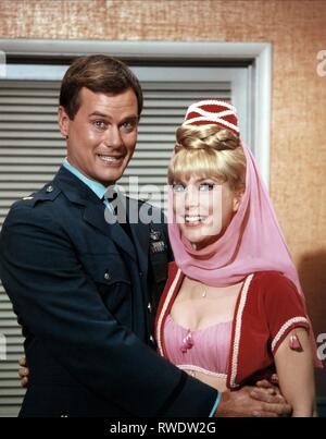 I DREAM OF JEANNIE, Larry Hagman, Barbara Eden, in Season 4 episode ...