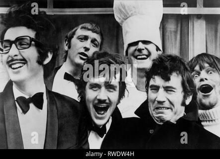 IDLE,CHAPMAN,PALIN,CLEESE,JONES,GILLIAM, MONTY PYTHON, 1975 Stock Photo