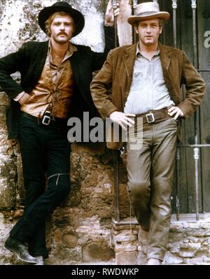 REDFORD,NEWMAN, BUTCH CASSIDY AND THE SUNDANCE KID, 1969 Stock Photo