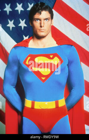 CHRISTOPHER REEVE, SUPERMAN, 1978 Stock Photo