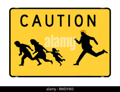 Tongue In Cheek Sign Warning About Moas On The Road Near