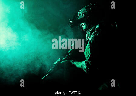 Army Ranger in field Uniforms Stock Photo