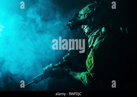 Army Ranger in field Uniforms Stock Photo