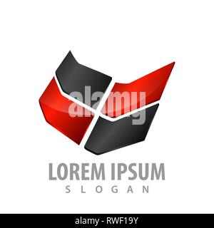 technology pixel logo concept design. Symbol graphic template element Stock Vector