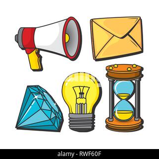 pop art concept cartoon Stock Vector