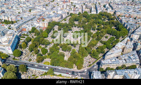 Montmartre Cemetery or Cimetière de Montmartre, Paris, France Stock Photo